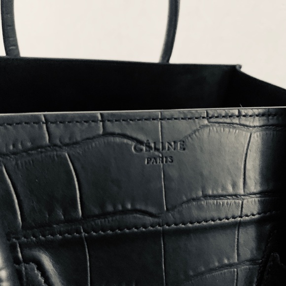 CELINE Phantom croc embossed bag - Picture 5 of 8